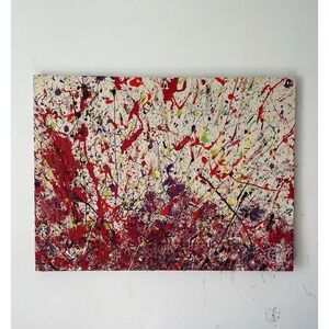 Bailey Craig Original‎ Abstract Expressionist Splatter Painting 36x48 Canvas Art